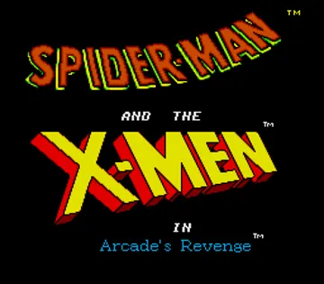 Spider-Man - X-Men - Arcade's Revenge (USA) screen shot title